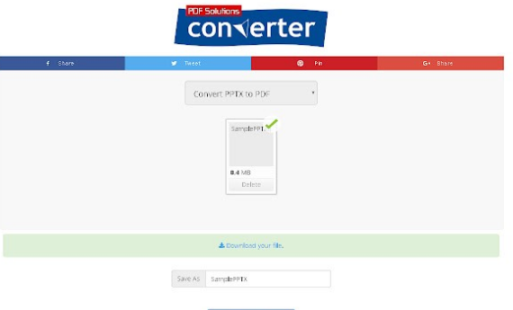 最新版 PPTX to PDF Converter（浏览器插件）V4.0