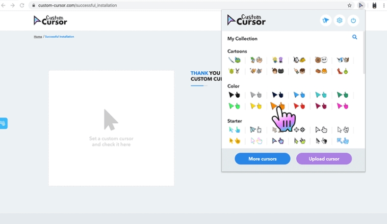 Custom Cursor for Chrome