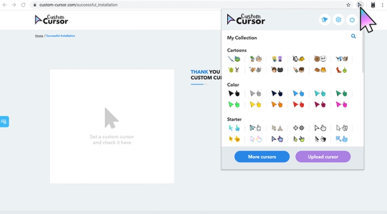 Custom Cursor for Chrome