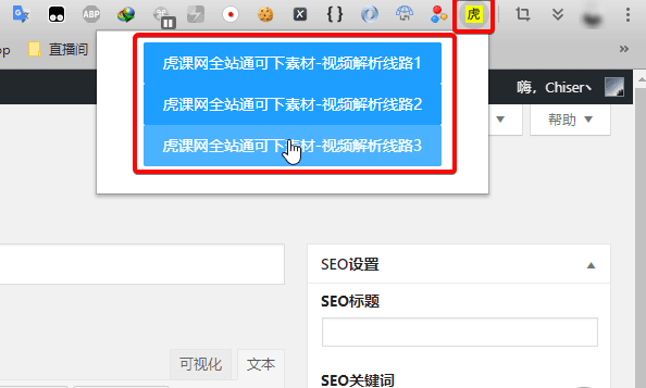 虎课网视频插件